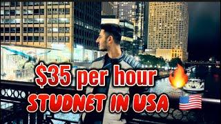 Earn 35$ an Hour | Jobs for International Students in USA | STUDENT LIFE IN USA|