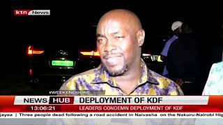 Ukambani leaders condemn deployment of KDF