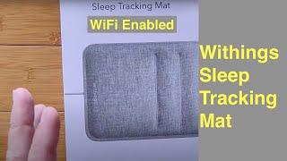 WITHINGS "Sleep Tracking Mat" monitors sleep cycles, tracks heart rate, detects snoring over WiFi!