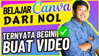 CARA MEMBUAT VIDEO DI CANVA - CARA MENGGUNAKAN CANVA - BELAJAR CANVA UNTUK PEMULA