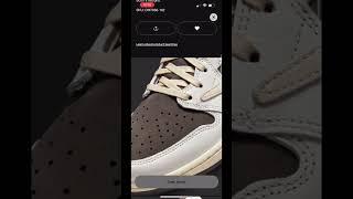 TRAVIS SCOTT JORDAN 1 REVERSE MOCHA LIVE COP - Sneakerhead problems - Nike SNKRS App Sneaker release