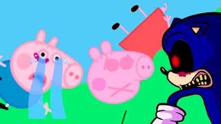 Sonic.EXE vs Cursed Peppa Pig (Sad Ending) FNF vs Peppa