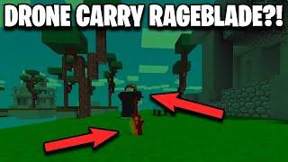 Can you use Drone to carry Rageblade? Roblox Bedwars