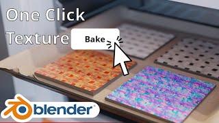 Single Click Texture Baking in Blender