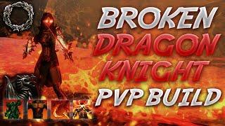 BROKEN Dragonknight PvP Build - Scribes of Fate  INSANE DAMAGE | FAST ULTIMATE   ESO DK Build