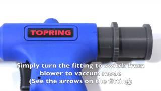 Topring blow/vacuum gun