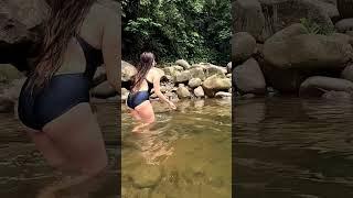 Swimming and Bathing in the Wild #solocamping #camping #hiking #asmr #solohiking