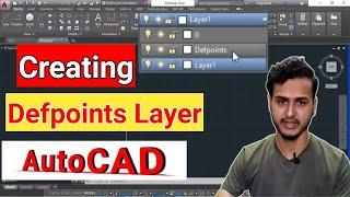 How to Create Defpoints Layer in AutoCAD ? | Defpoints Layer |