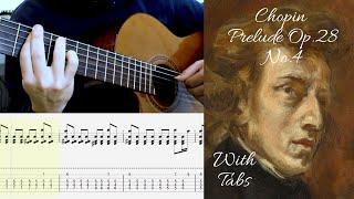 Chopin - Prelude Op 28 No 4 in E Minor (Fingerstyle Guitar Cover)
