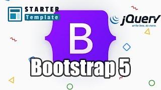 Bootstrap 5 Starter Template with jQuery | Bootstrap 5.0.0 Setup