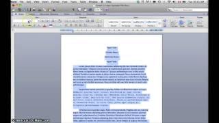 Changing Font in Entire Document in Word 2010 (Mac)