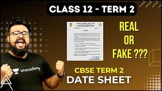  Breaking news official Datesheet Term 2 cbse Fake or Real ?? #cbse #term2 #exams