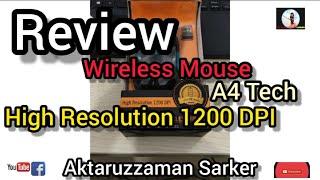 Wireless Mouse Review. 1200DPI model. brand: a4Tech