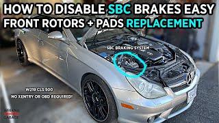 MERCEDES SBC BRAKE PAD + ROTOR CHANGE GUIDE - EASY