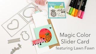 You Can Do Magic! - Magic Color Slider Card Featuring Lawn Fawn