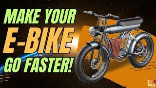  SPEED UP YOUR EBIKE - TWO WAYS TO MAKE IT GO FASTER