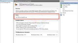 [ FIXED ] TPM is not ready for use | Unlimited Solutions