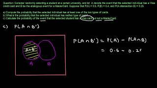 Axioms and Properties of Probability: Solved Example #1