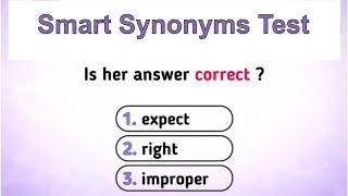Test your English vocabulary - Synonyms Quiz
