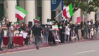 Protest fighting for freedom in Iran hits streets of Downtown San Diego