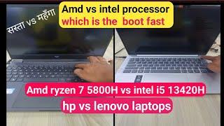 intel vs amd processors | amd ryzen 7 5800h vs intel i5 13420H | Laptop for design gaming coding