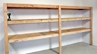 The BEST Garage Shelving - Easy One Person Project #anawhite