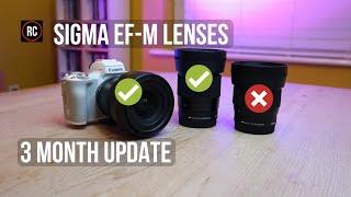 Sigma EF-M Lenses Would I Buy Again? 3 Month Update 16mm 30mm 56mm Canon M50 M6 mk2