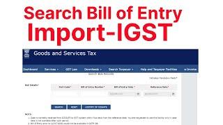 Import IGST on gst portal / How to resolve import igst not reflecting in GSTR-2B or 2A /  Search BOE