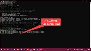 Installing Kali Linux On Windows 10