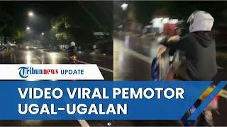 Viral Video Pengendara Motor Ugal-ugalan di Jalan Sragen, Diburu Polisi Pelat Nomor Sudah Dikantongi