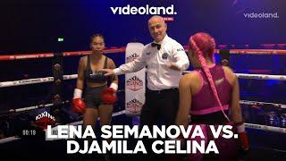 Scheidsrechter moet ingrijpen bij Boxing Influencer partij Lena vs Djamila | Boxing Influencers