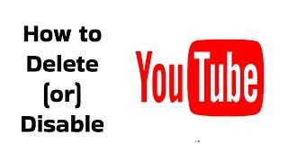 How to Delete (or) Disable the YouTube app on Your Phone || Android Hacks || #youtube