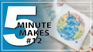 5 Minute Makes - A quick card with a fun die-cutting HACK!!!