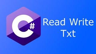 Reading And Writing Into Text File in C#