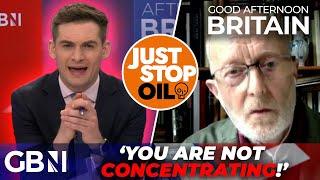 'You are not PAYING ATTENTION!' - Just Stop Oil spokesperson in AWKWARD CLASH with Tom Harwood