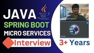 Java Interview for 3 Years Experience |  Spring Boot |  Micro Services