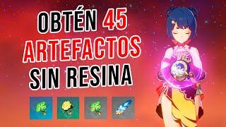 Guia Para FARMEAR ARTEFACTOS SIN GASTAR Resina | Genshin Impact Español