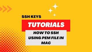 How to SSH using pem file mac