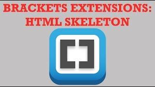 Brackets Extensions - HTML Skeleton