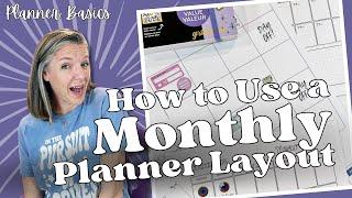 How to Use a Monthly Planner Layout || Planner Basics || Tips & Tricks