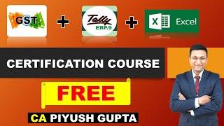 GST Course Online in Hindi with Tally ERP 9 and MS Excel GST Practitioner with Certification