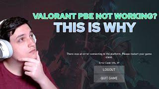 Why is Valorant PBE not working | THIS IS WHY