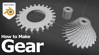 How to make a simple gear in Blender with free addon