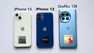 iPhone 13 vs iPhone 12 vs OnePlus 12R Ultimate Speed Test  | SURPRISING! (HINDI)