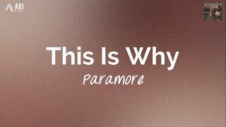 This Is Why (lyrics) - Paramore