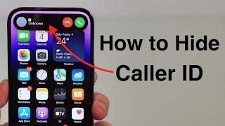 How To Hide ANY iPhone Caller ID!!