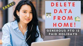 $35 PER HOUR! DELETE DATA FROM HOME | REMOTE WORK FROM HOME JOBS 2024