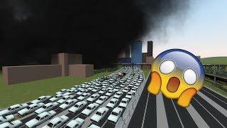 RUSH-HOUR TORNADO! Garrys Mod Highway hit by tornado!