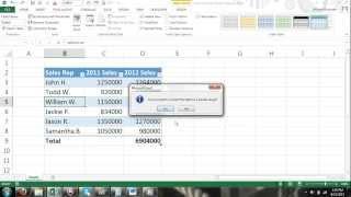 How to Convert a Table to a Normal Range in Excel