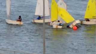 Optimist Dingy Battle at Marina Barrage Singapore